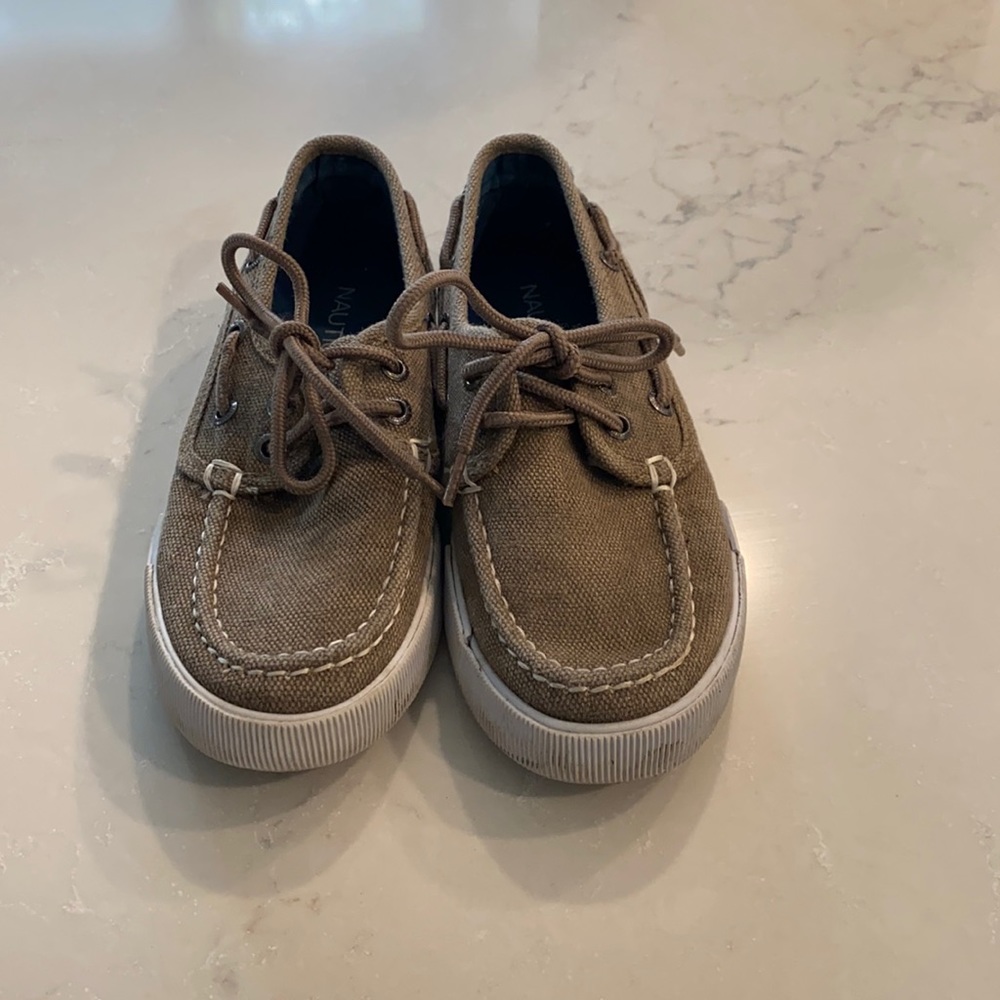Nautica Boys Light Brown Dress Shoes